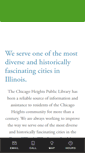 Mobile Screenshot of chicagoheightslibrary.org