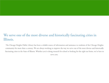 Tablet Screenshot of chicagoheightslibrary.org